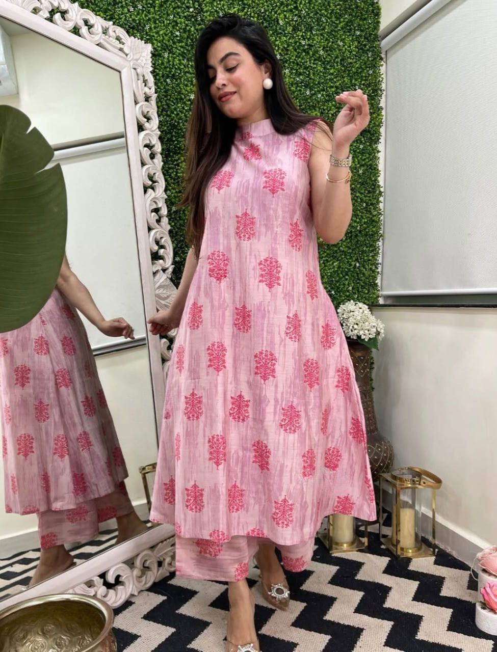 Floral Pink Printed Co-ord Set
