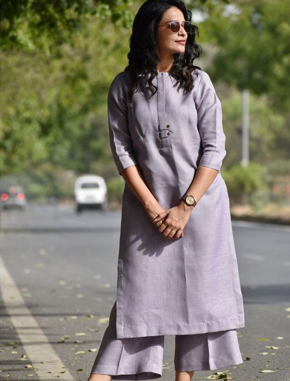 Premium Gray Embroidered Co-ord Set