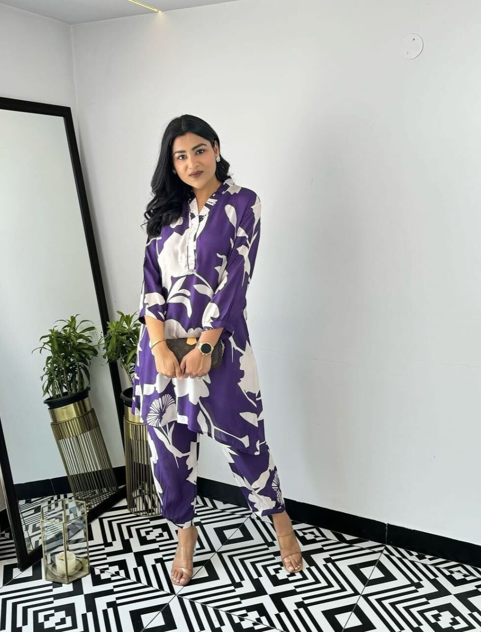 Classy Floral Printed Co-ord Set