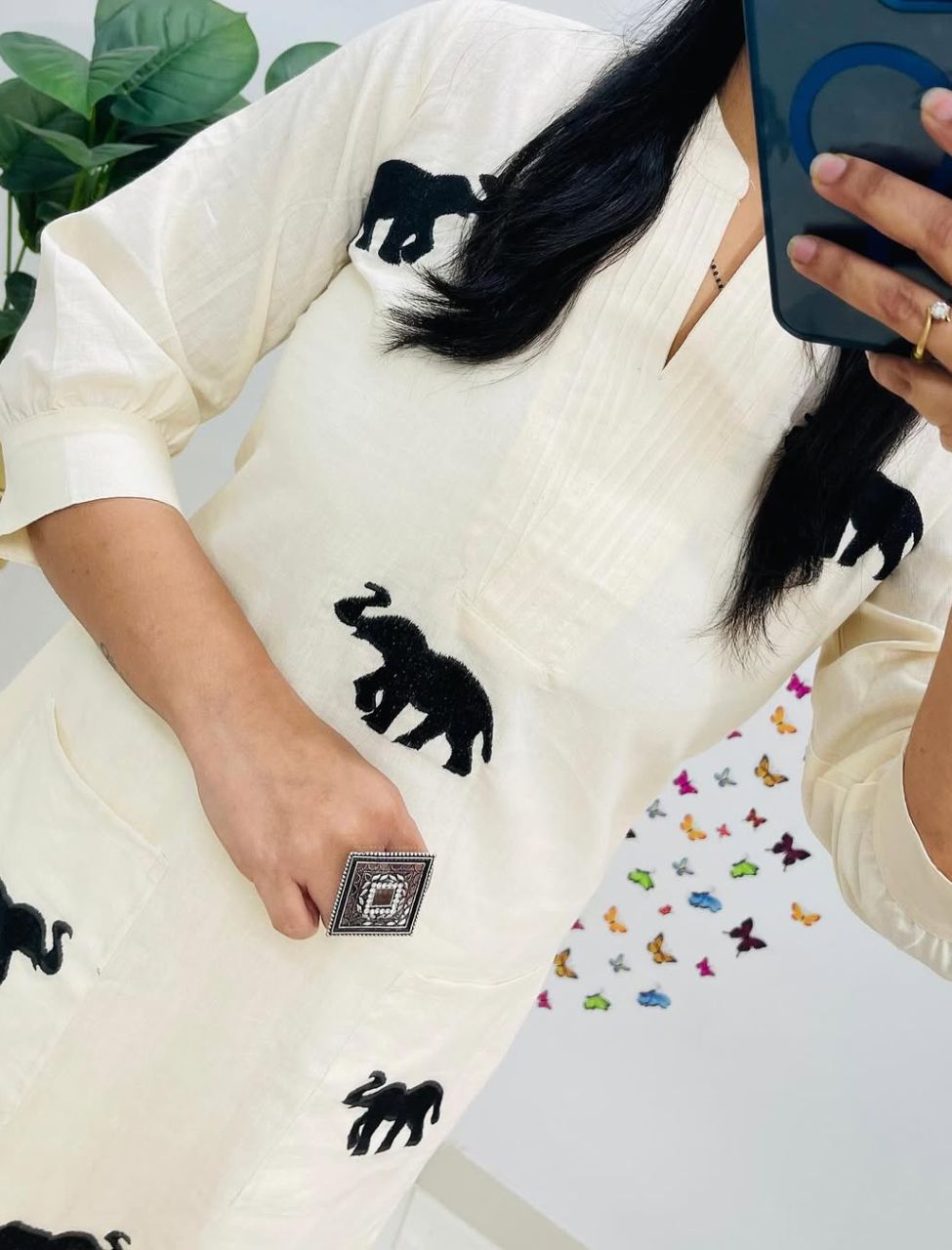 Classy Elephant Printed Co-ord Set