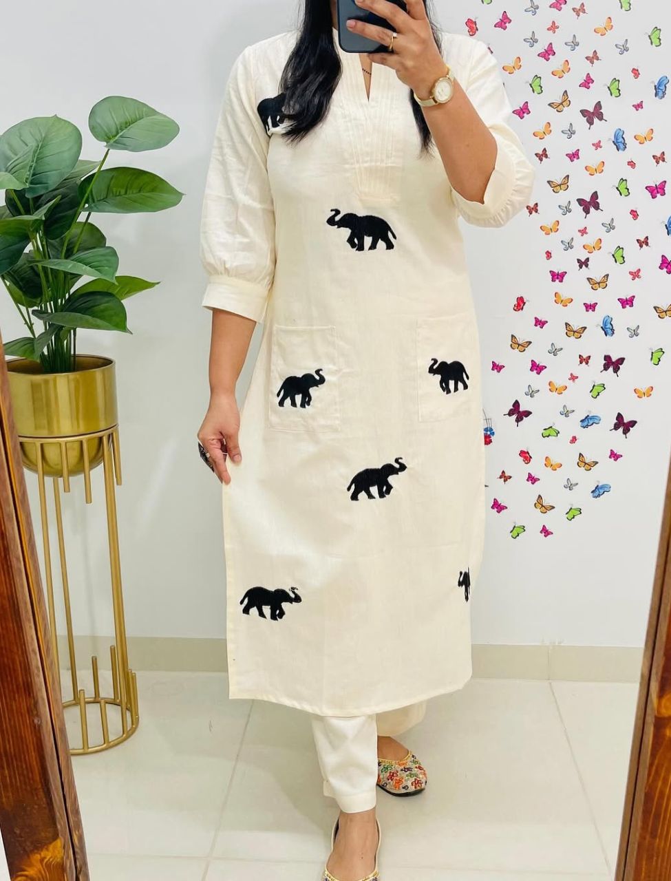 Classy Elephant Printed Co-ord Set