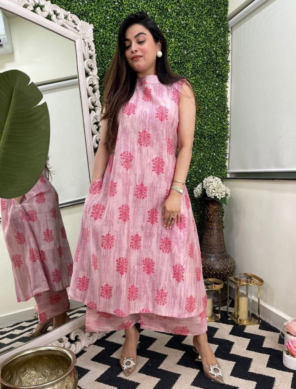 Floral Pink Printed Co-ord Set