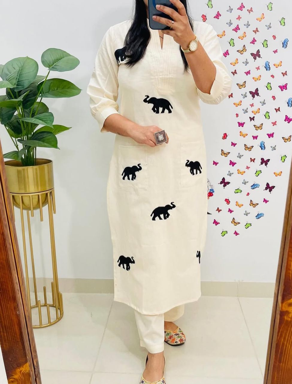 Classy Elephant Printed Co-ord Set