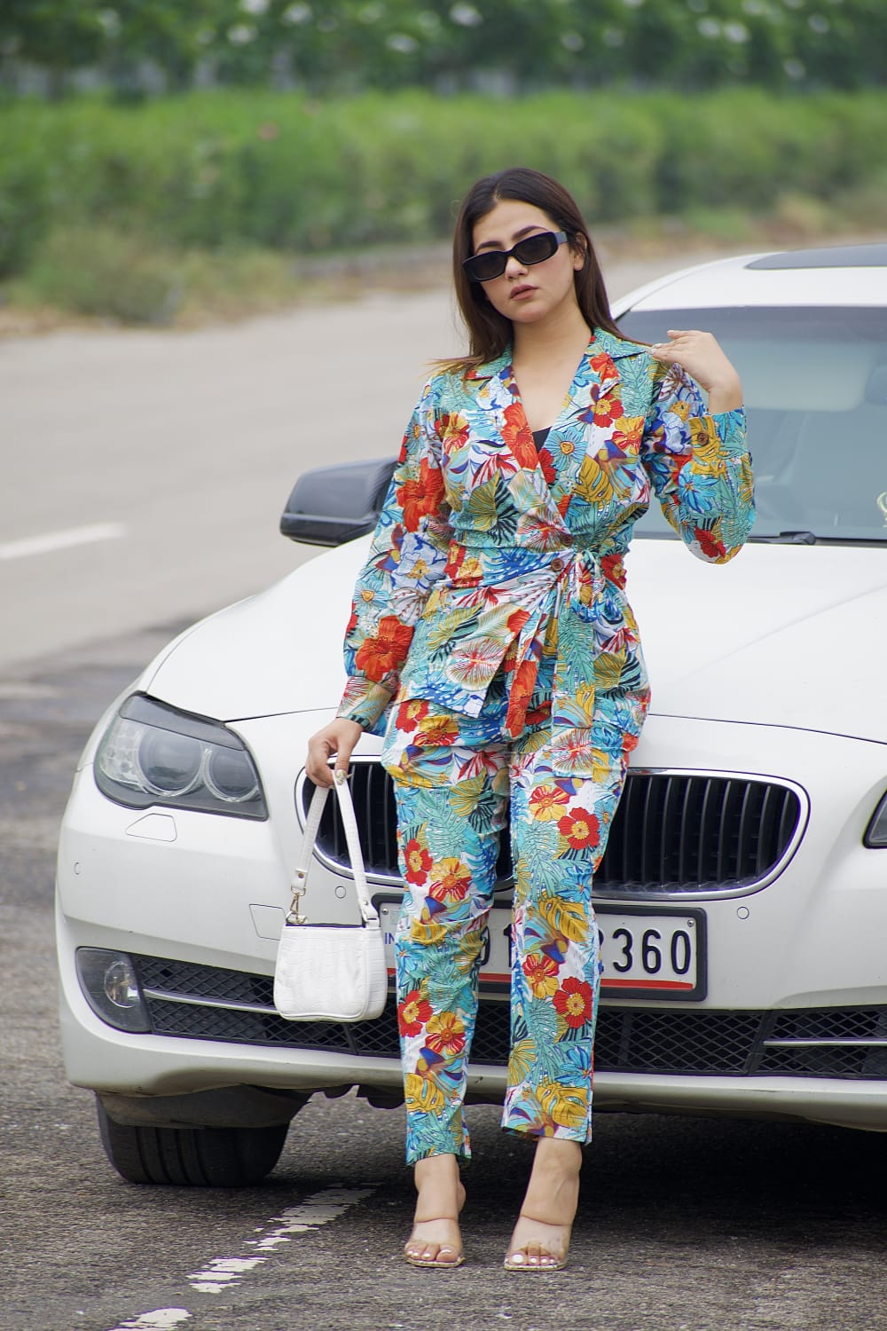 FLORAL PRINTED TWO PIECE CO-ORD SET