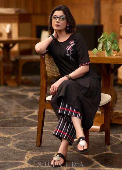 Classy Cotton Flex Black Beauty Kurta