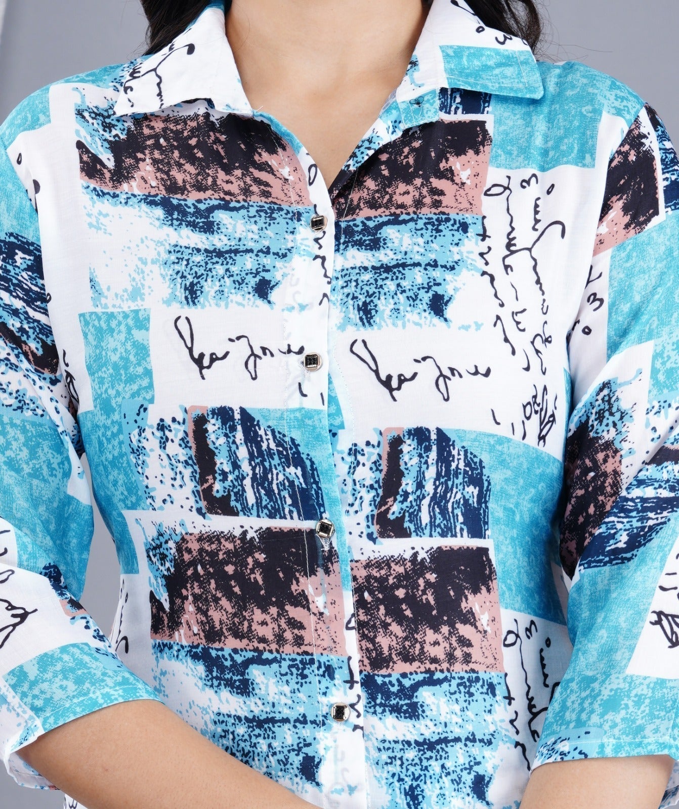 Designer Printed Muslin co-ord Set