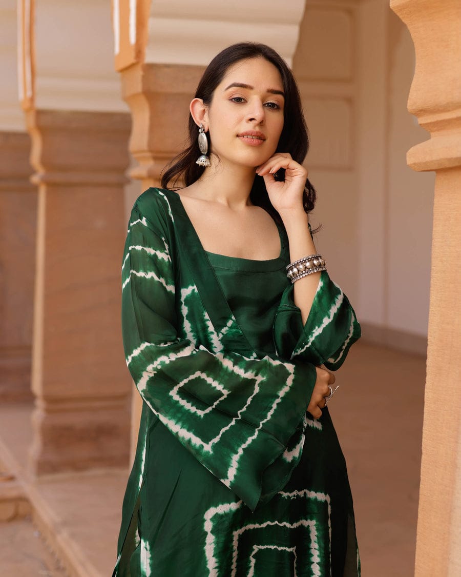 Green long Co-ord Set
