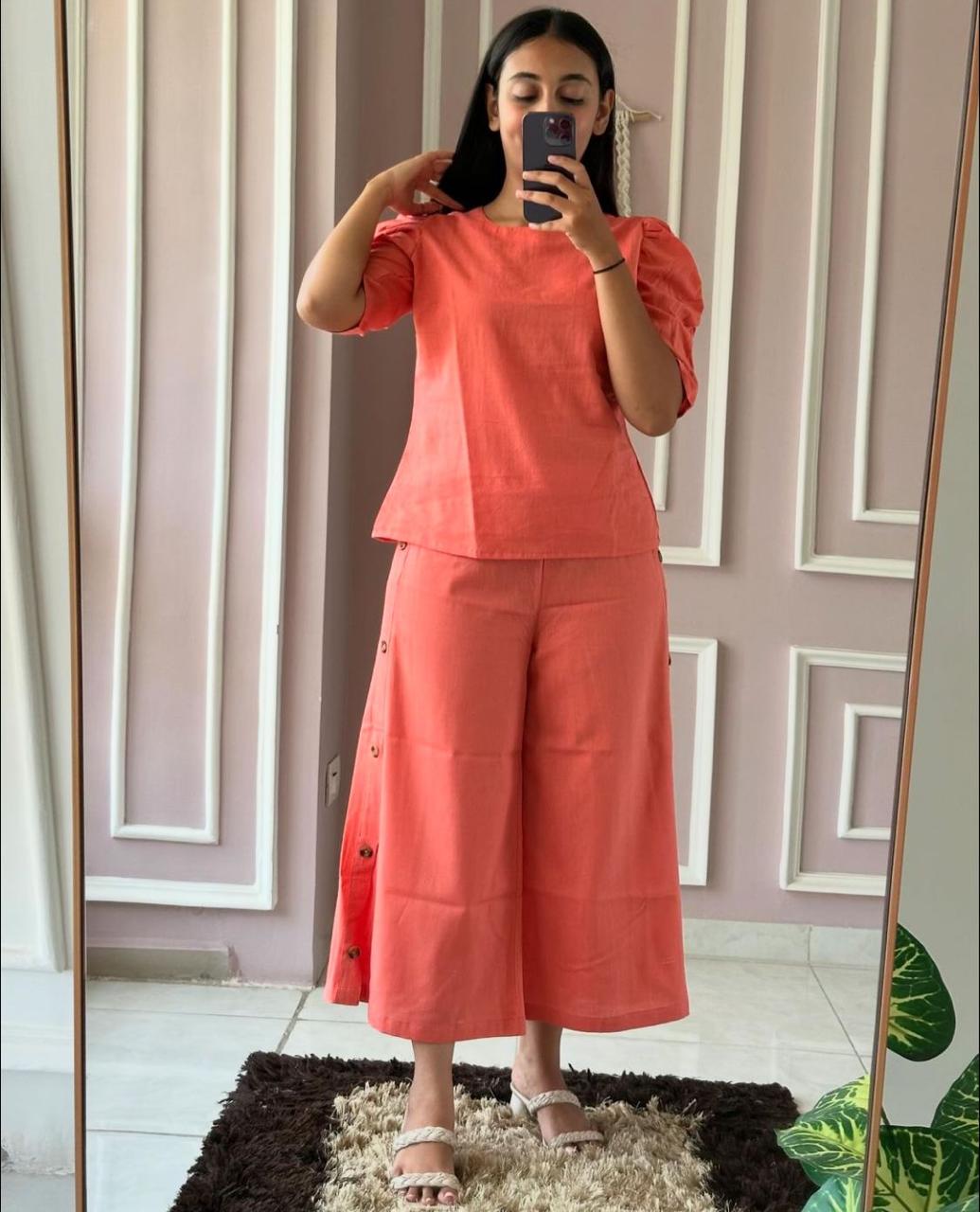 Stylish Chic Embroidered Co-ord Set