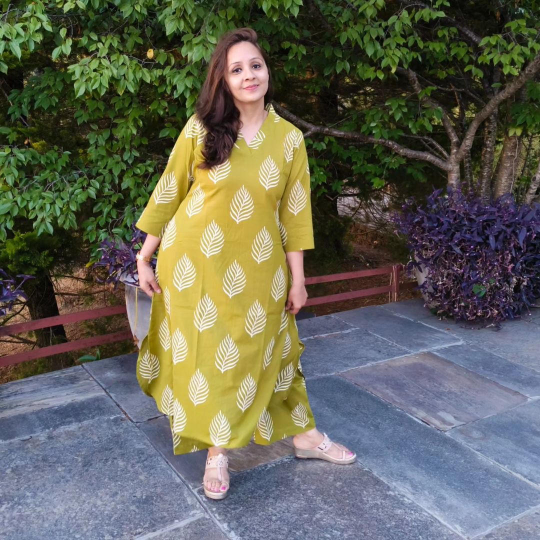 Elegant Green Printed Co-ord Set