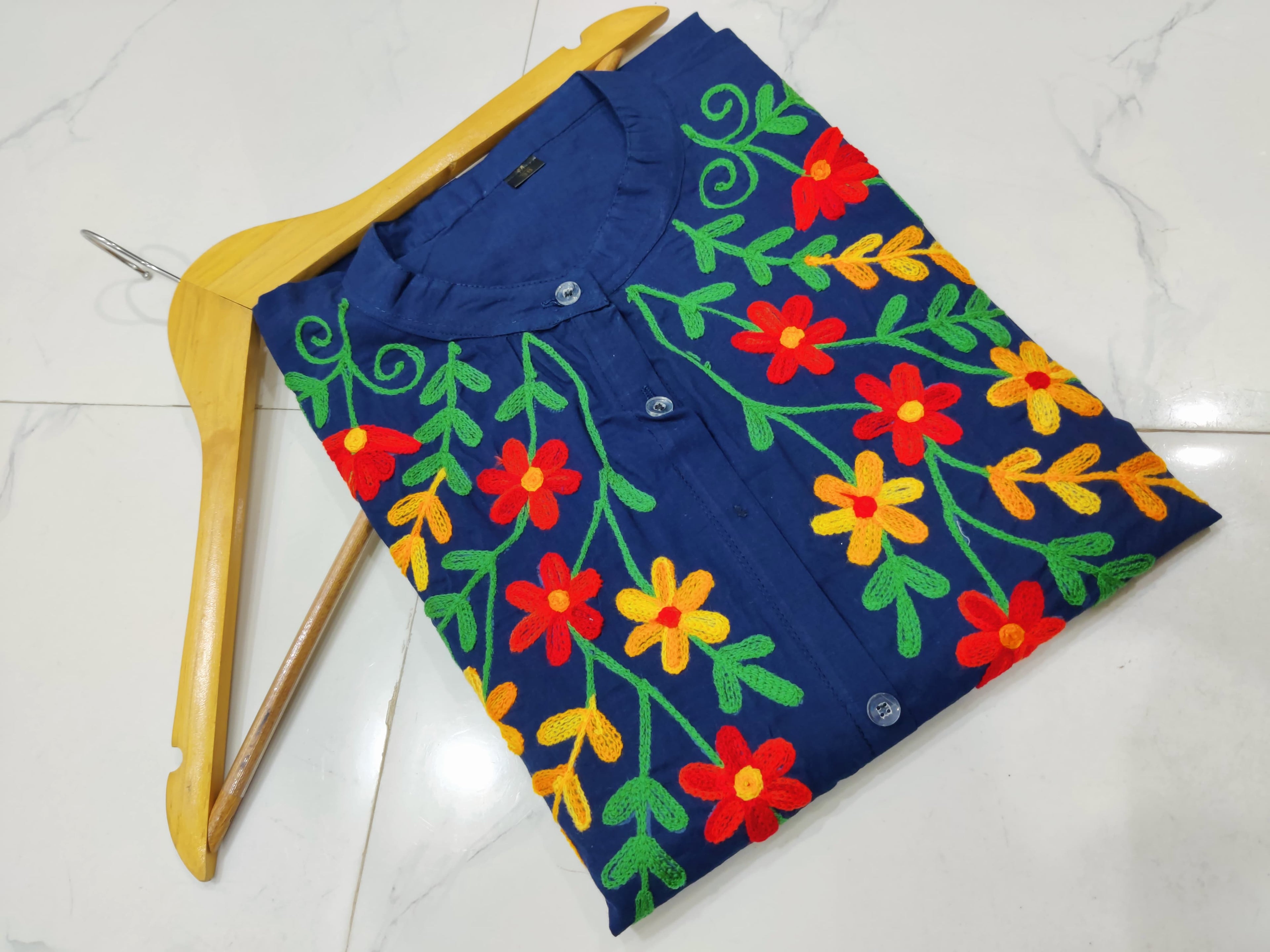 New Aline Embroidery Cotton Dress