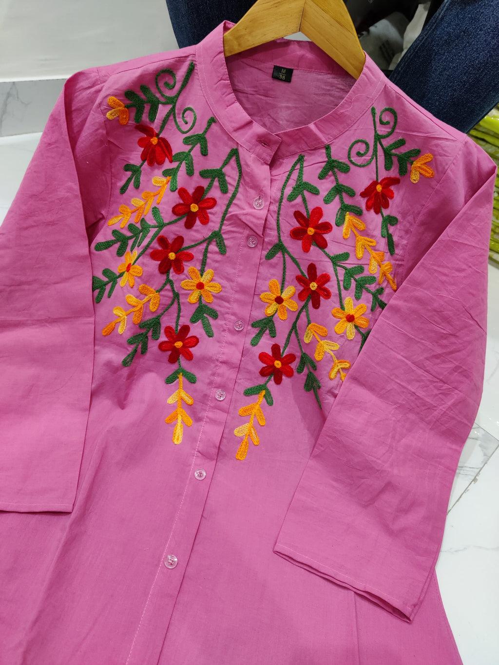 New Aline Embroidery Cotton Dress