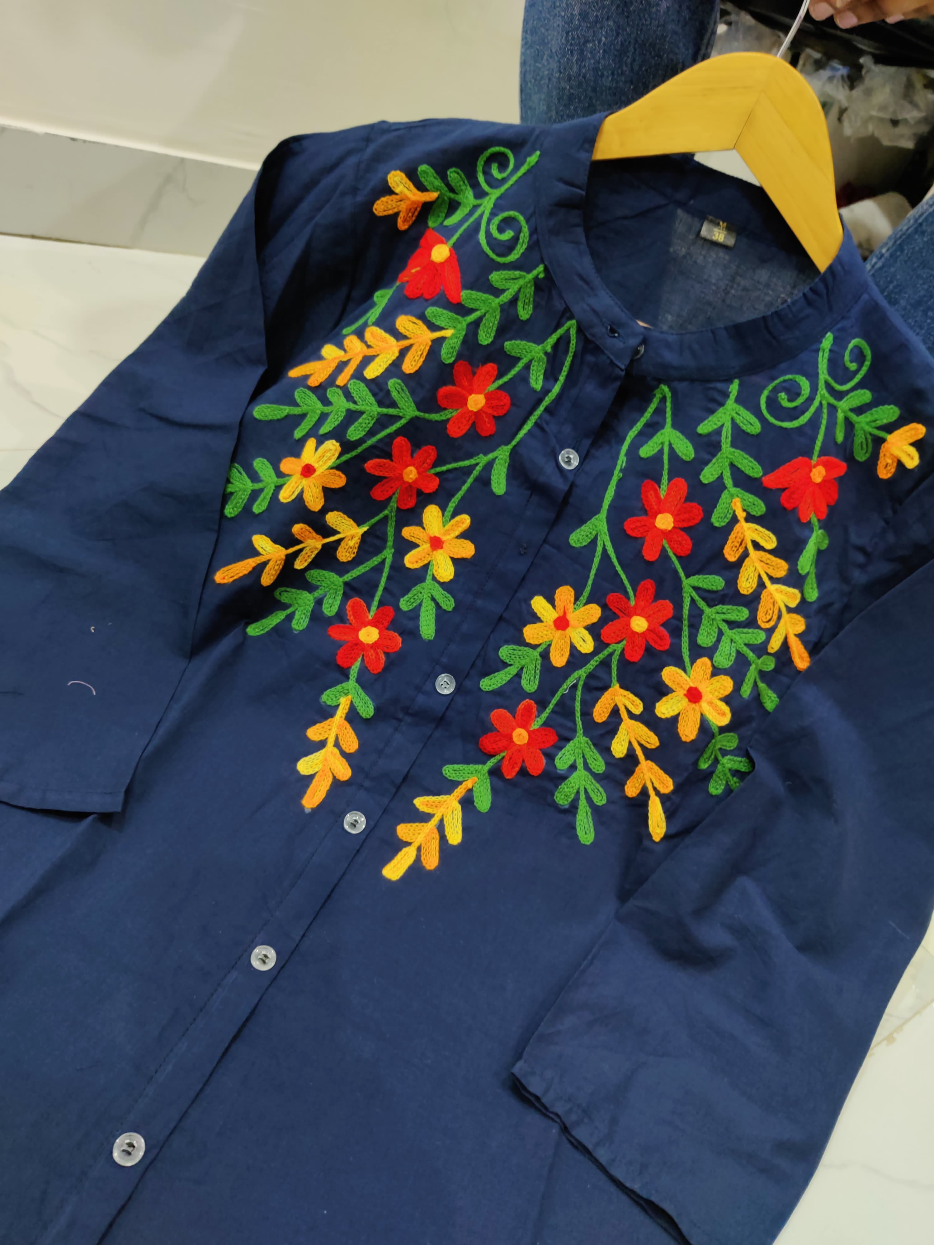 New Aline Embroidery Cotton Dress