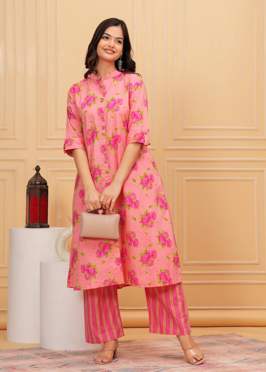 Premium Floral Printed Co-ord Set