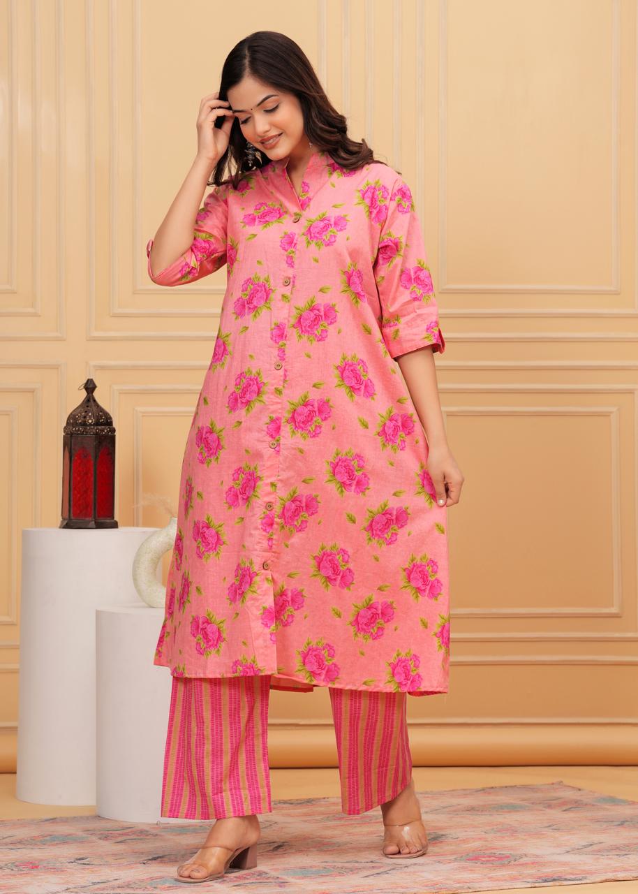 Premium Floral Printed Co-ord Set