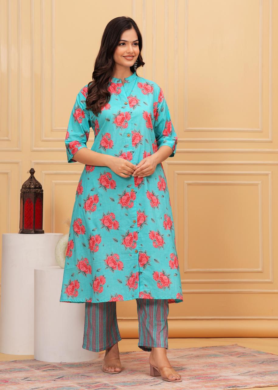 Premium Floral Printed Co-ord Set