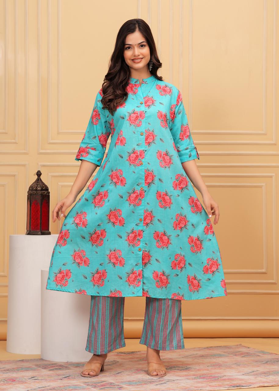 Premium Floral Printed Co-ord Set