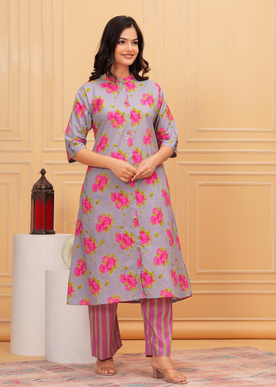 Premium Floral Printed Co-ord Set