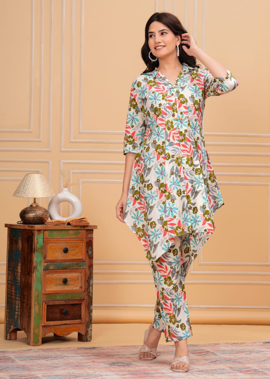 Designer Floral Printed Co-ord Set