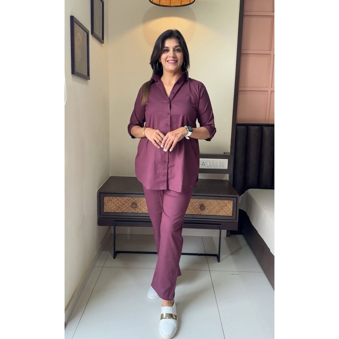 Premium Classy Solid Co-ord Set