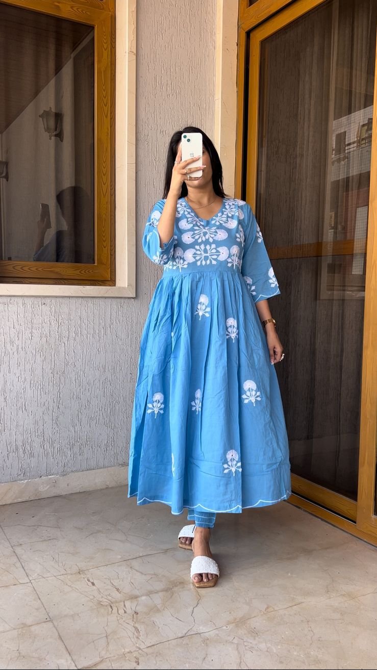 Designer Floral Embroidered Co-ord Set