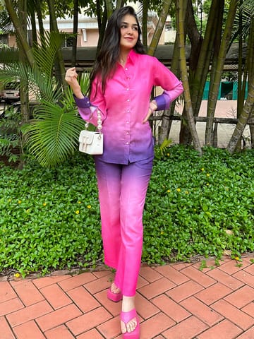 Elegant Dyed Printed Co-ord Set