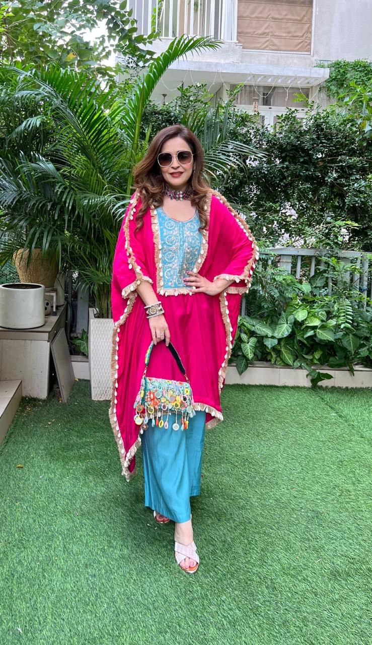 Trendy Kaftan Embroidered Co-ord Set