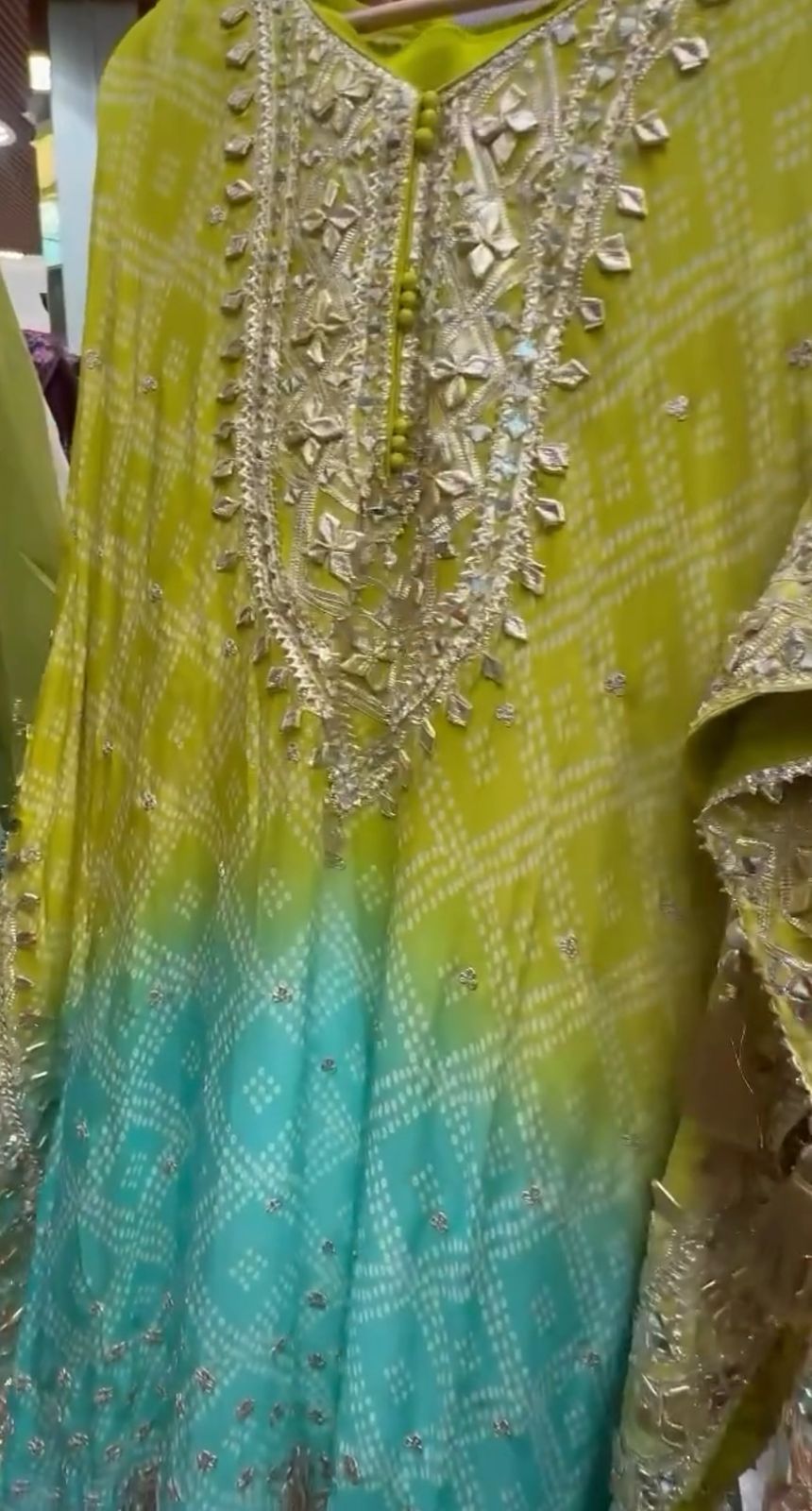 Designer Kaftan Embroidered Co-ord Set