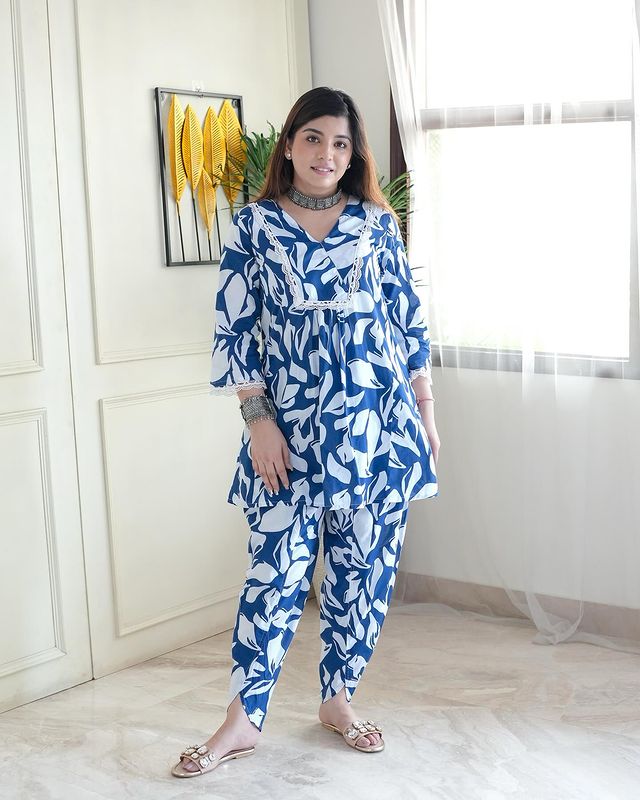 Designer Floral Embroidered Co-ord Set