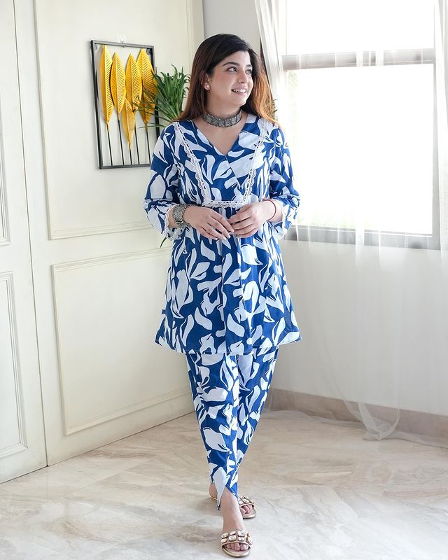 Designer Floral Embroidered Co-ord Set