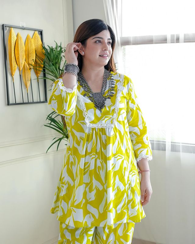 Designer Floral Embroidered Co-ord Set