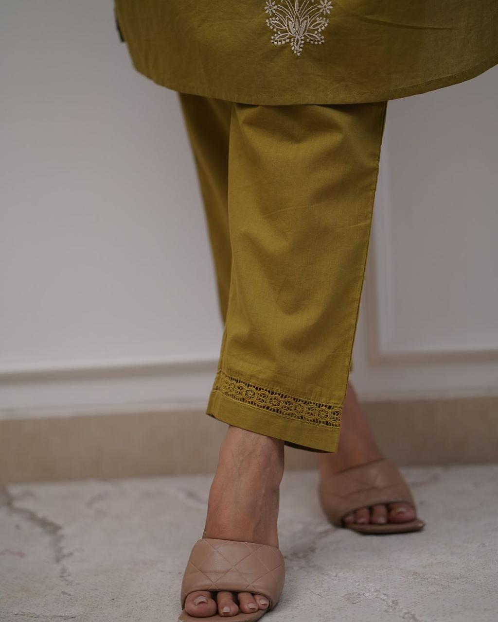 Stylish Floral Embroidered Co-ord Set