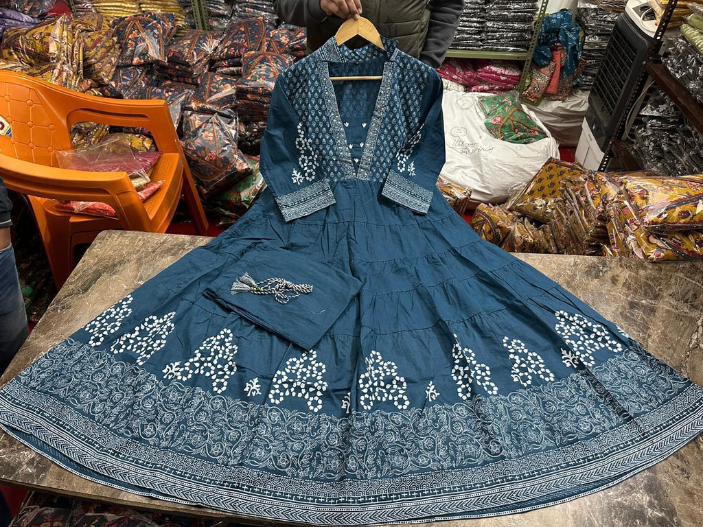 Designer Anarkali Printed Co-ord Set