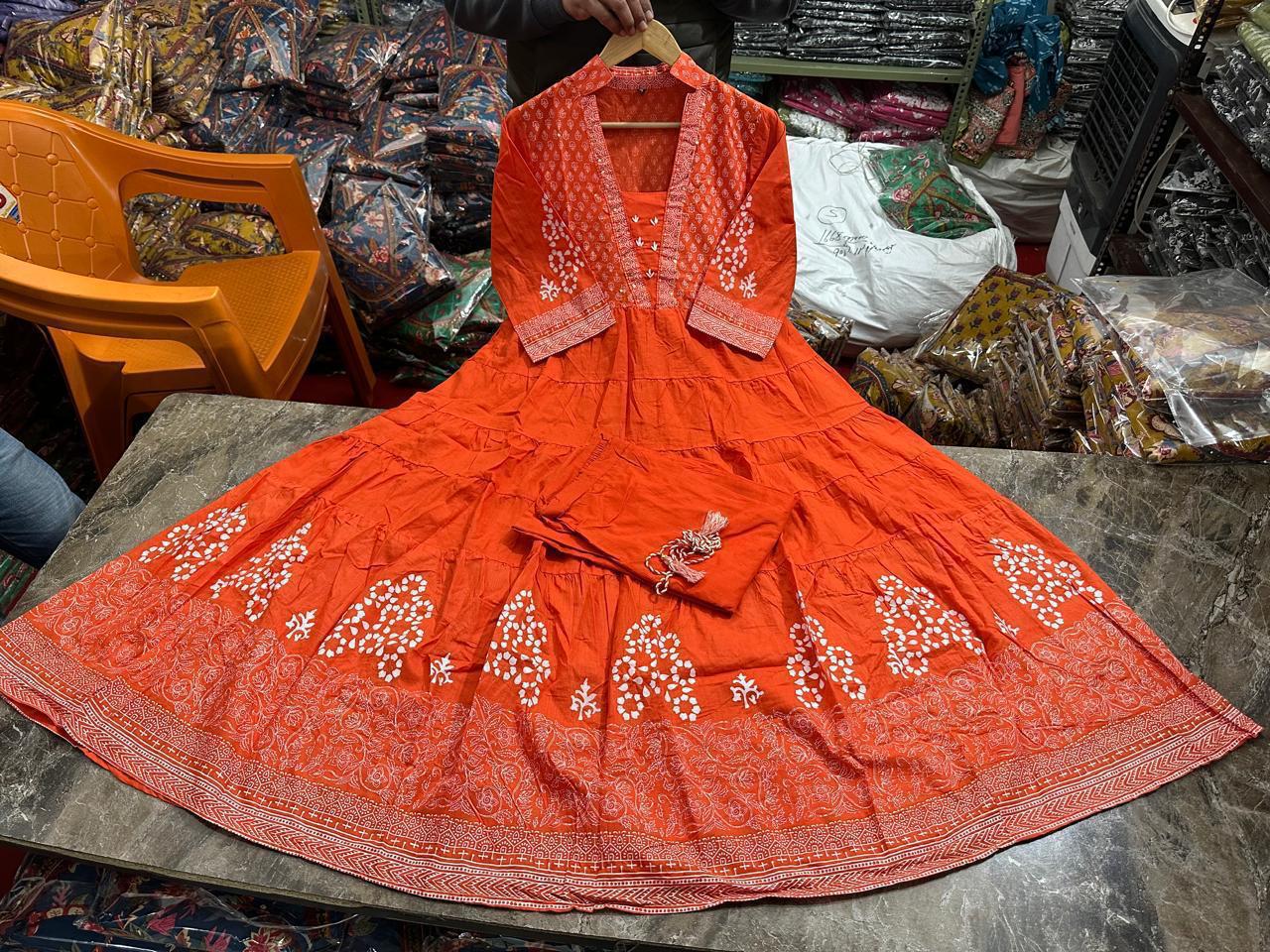 Designer Anarkali Printed Co-ord Set