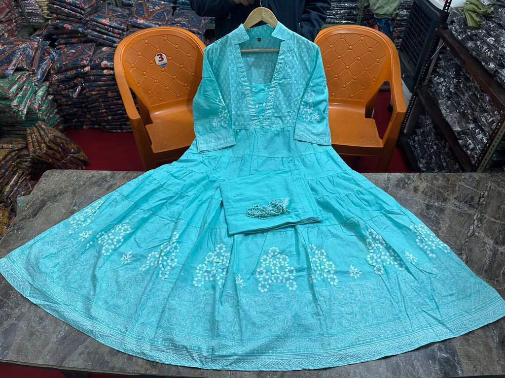 Designer Anarkali Printed Co-ord Set