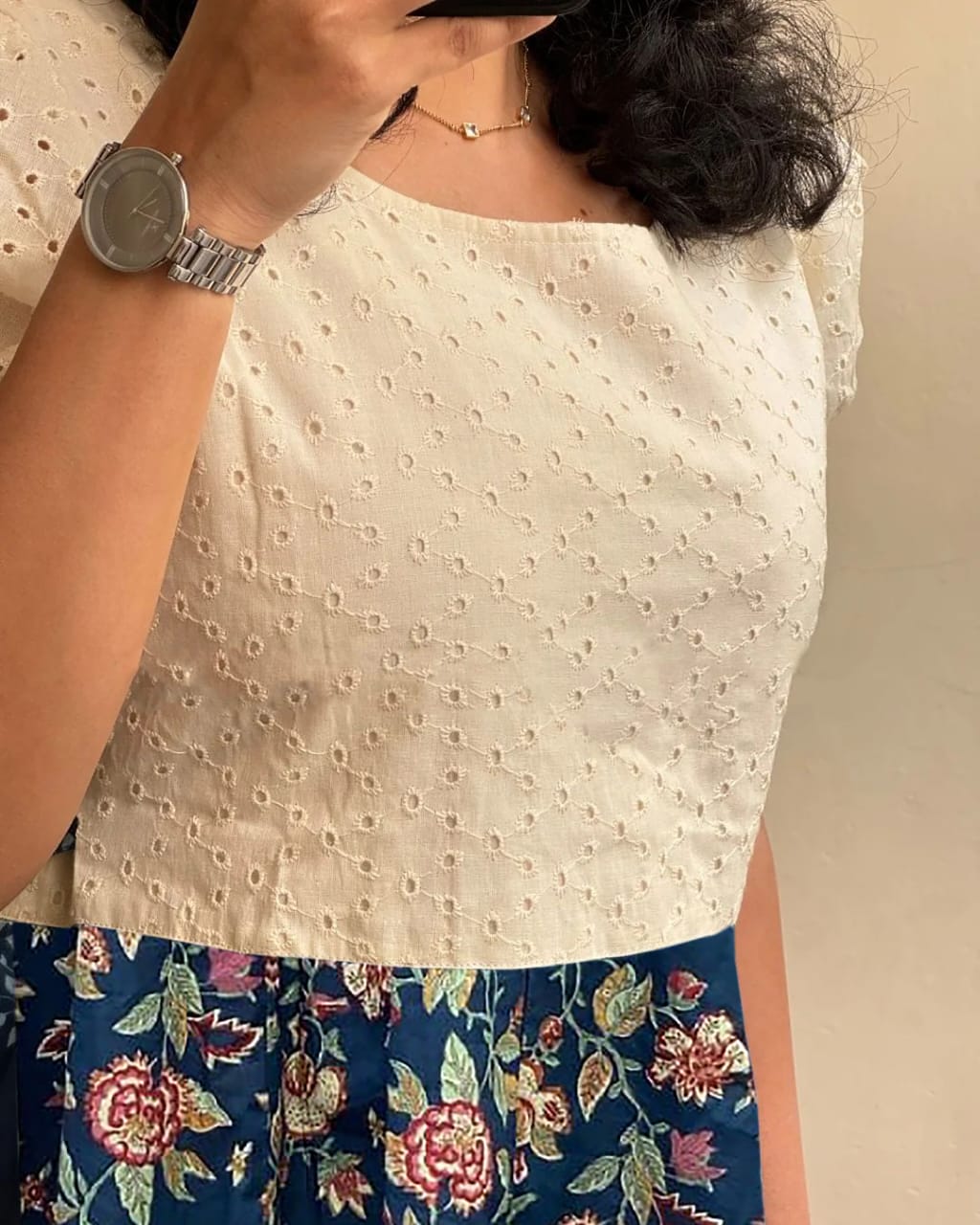 Designer Floral Printed Midi Dress