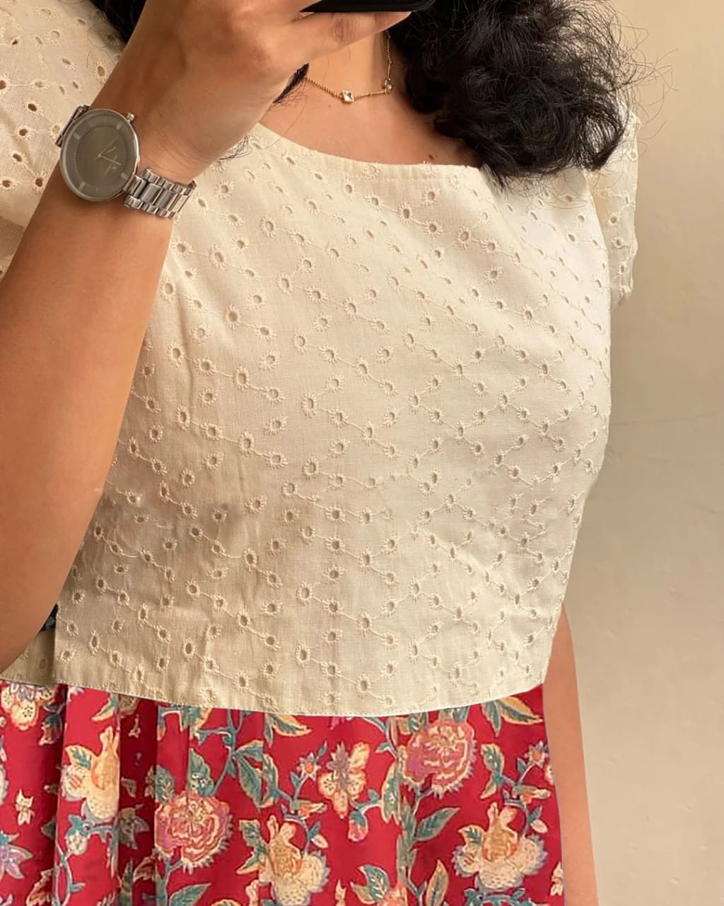 Designer Floral Printed Midi Dress