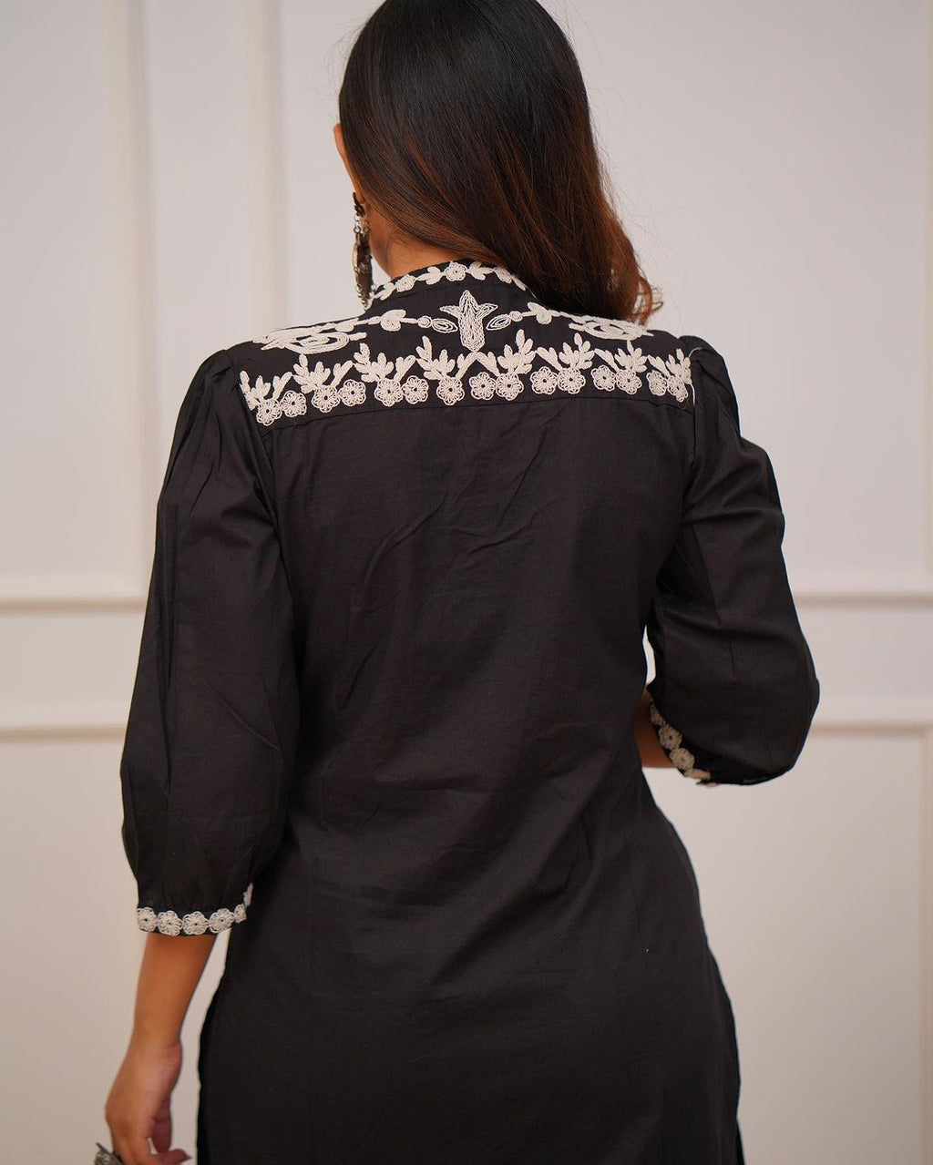 Designer Black Embroidered Co-ord Set