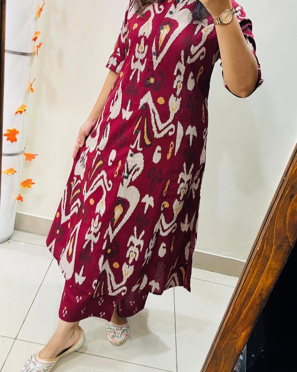 Cotton Printed Long Co-ord Set