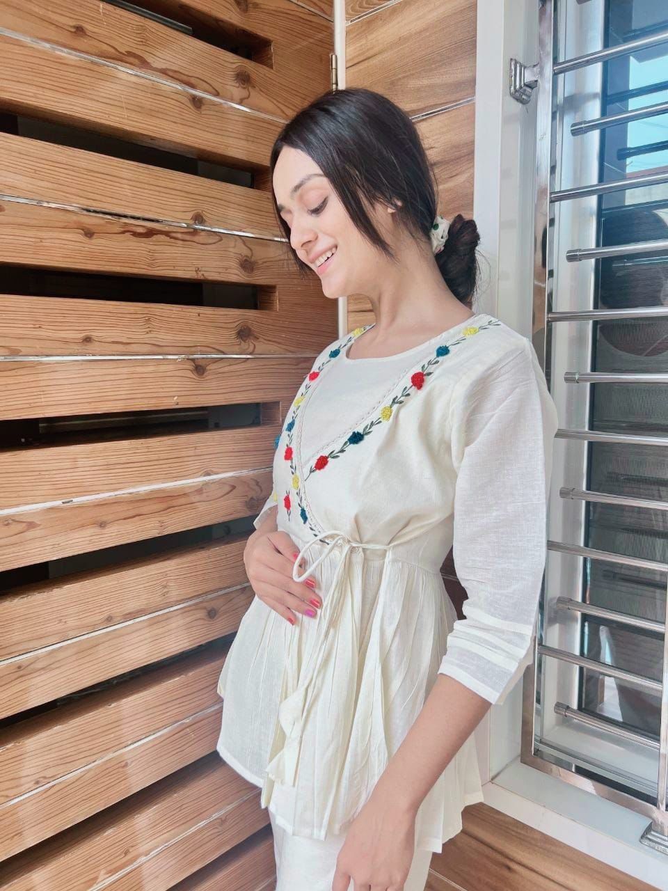 Premium White Embroidered Co-ord Set