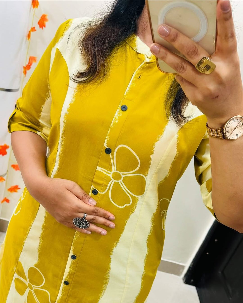 Elegant Yellow Long Co-ord Set