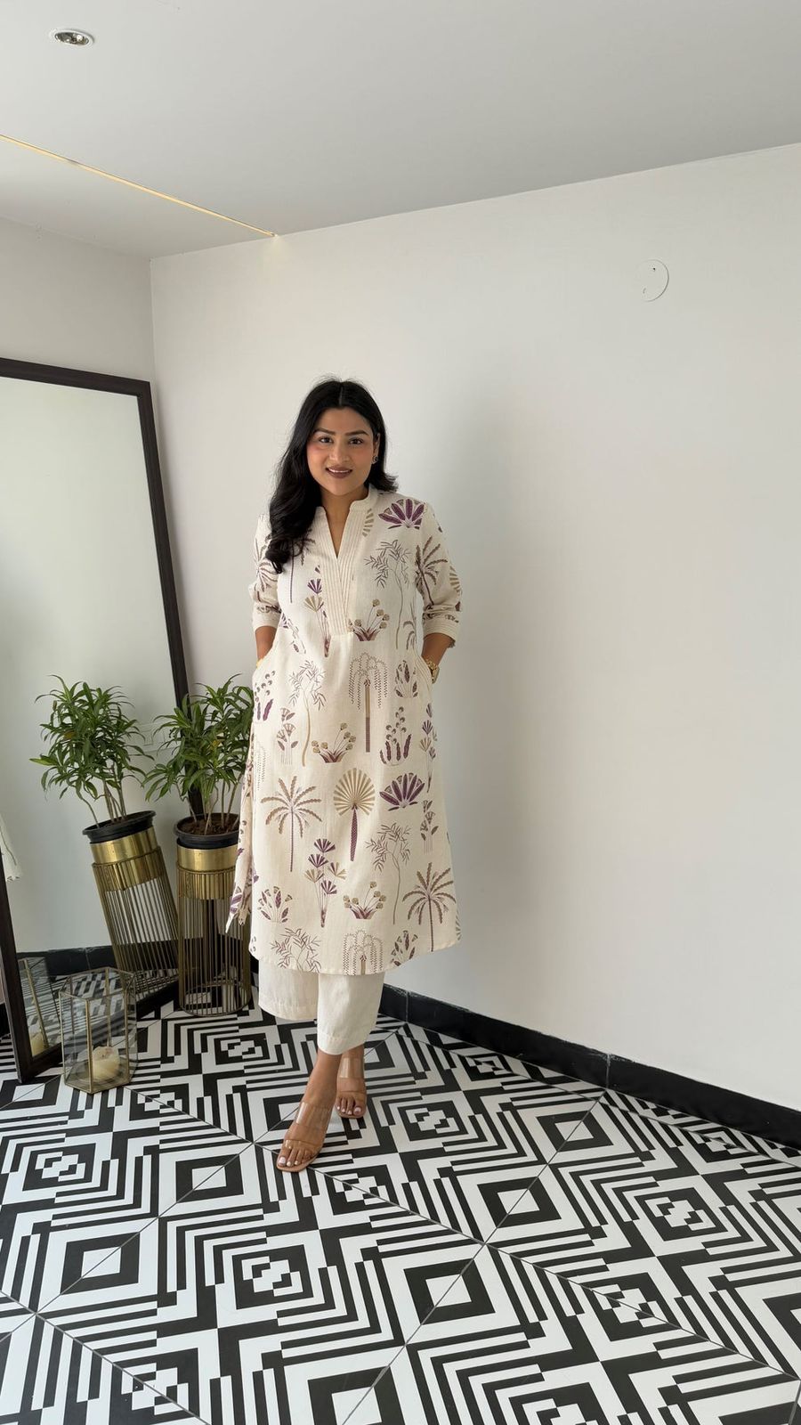 Elegant Classy Printed Co-ord Set