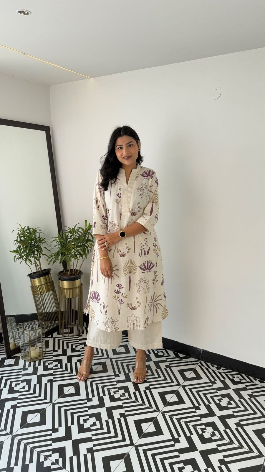 Elegant Classy Printed Co-ord Set