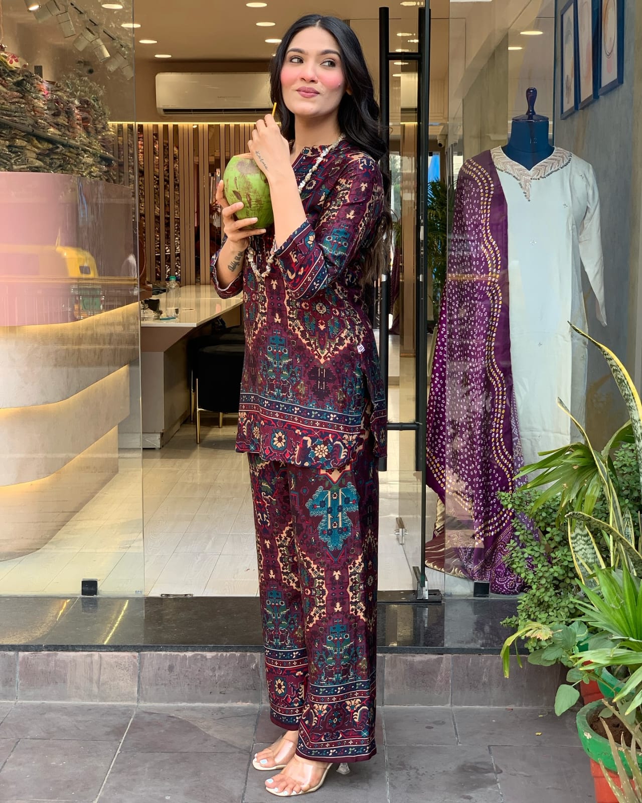 Premium Co-Shirt Embroidered Co-ord Set