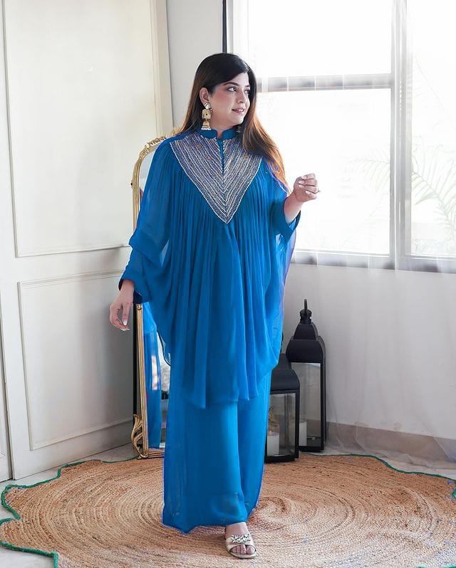 Classic Embroidered Kaftan Co-ord Set