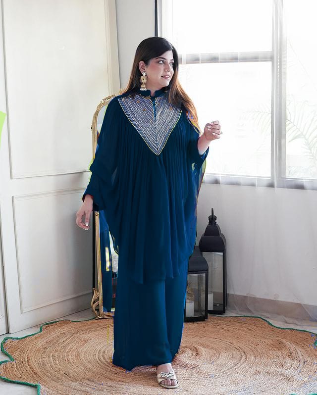 Classic Embroidered Kaftan Co-ord Set