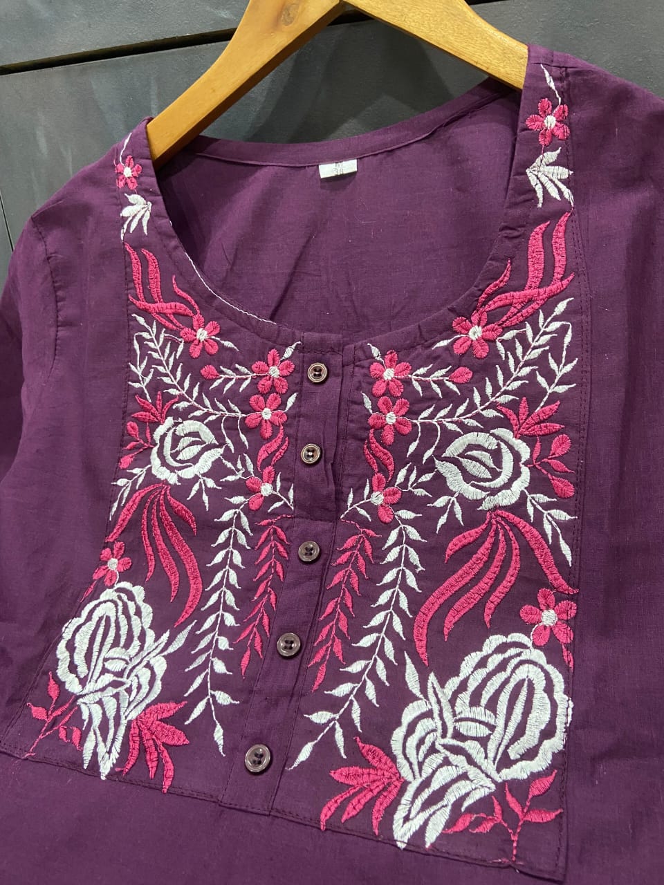 Designer Purple Embroidered Co-ord Set