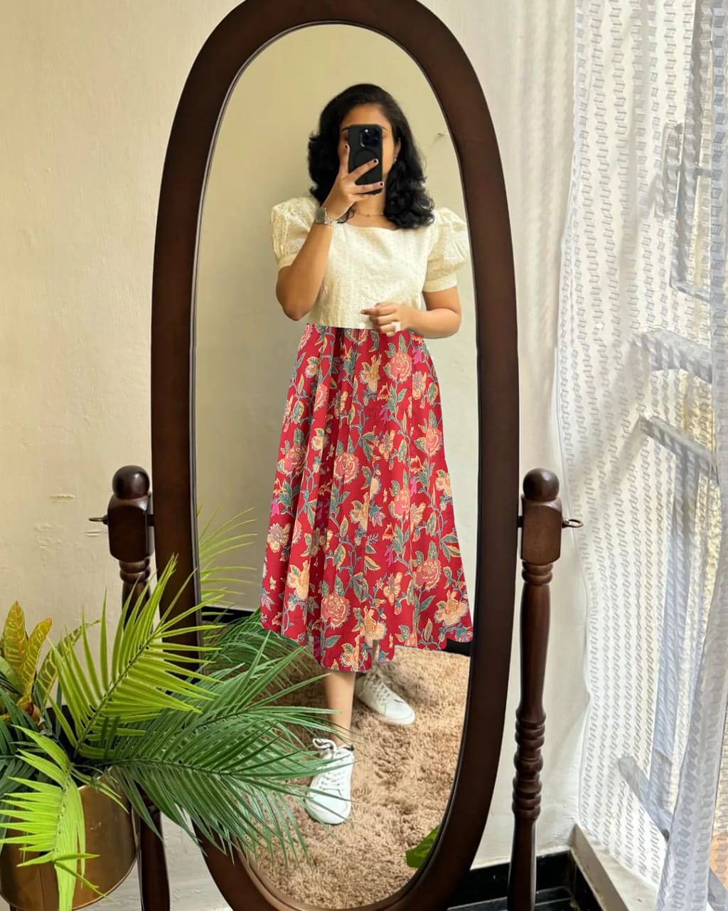 Floral Umbrella Pattern Co-ord Set