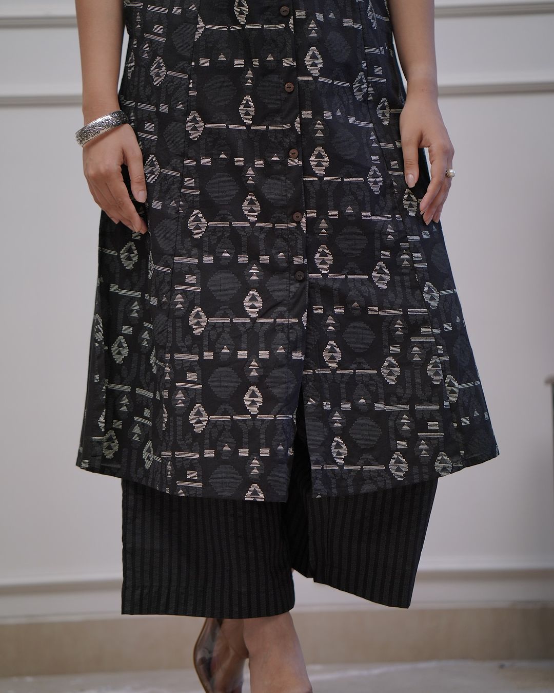 Designer Straight Embroidered Co-ord Set