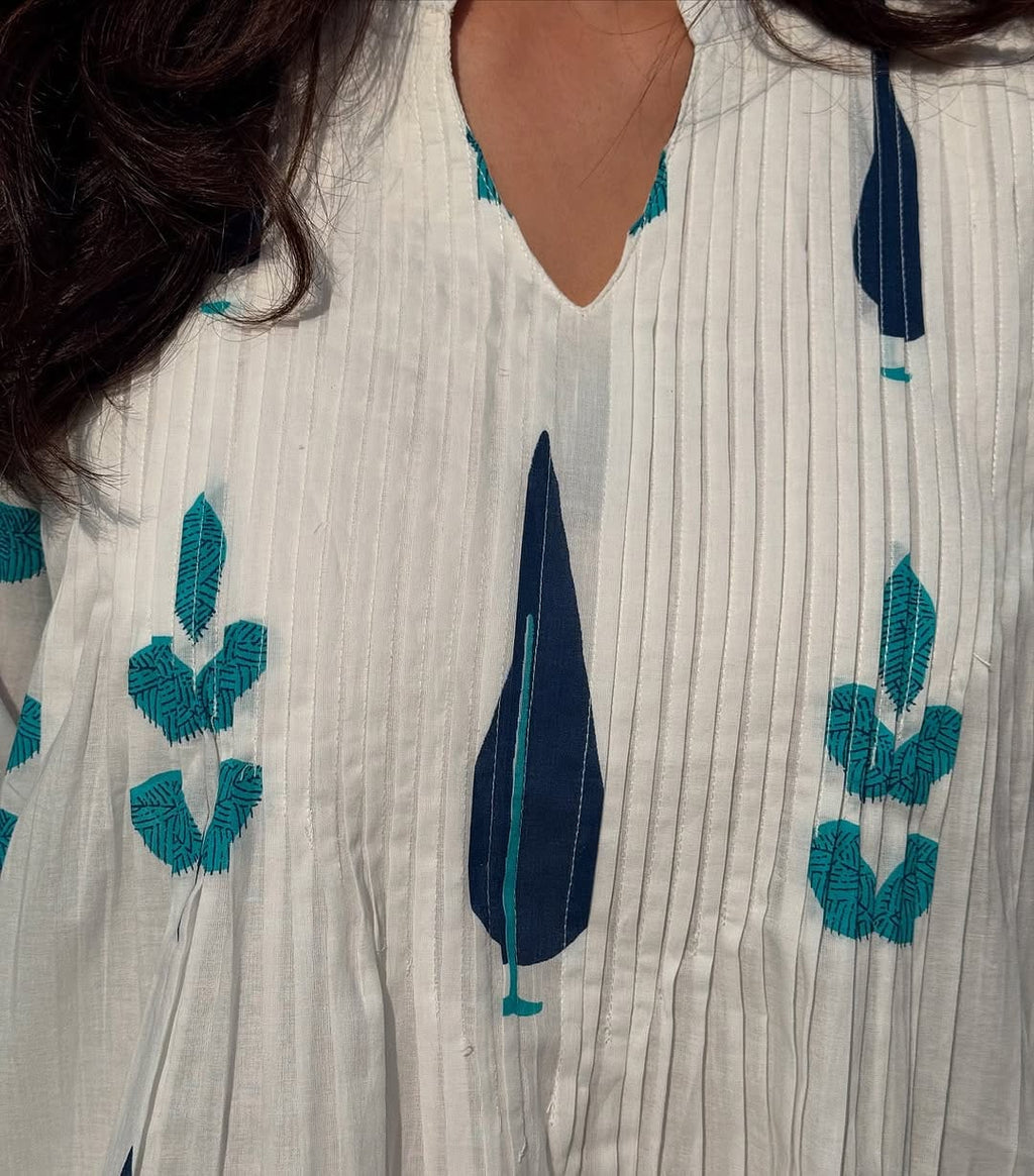 Elegant White Printed Co-ord Set