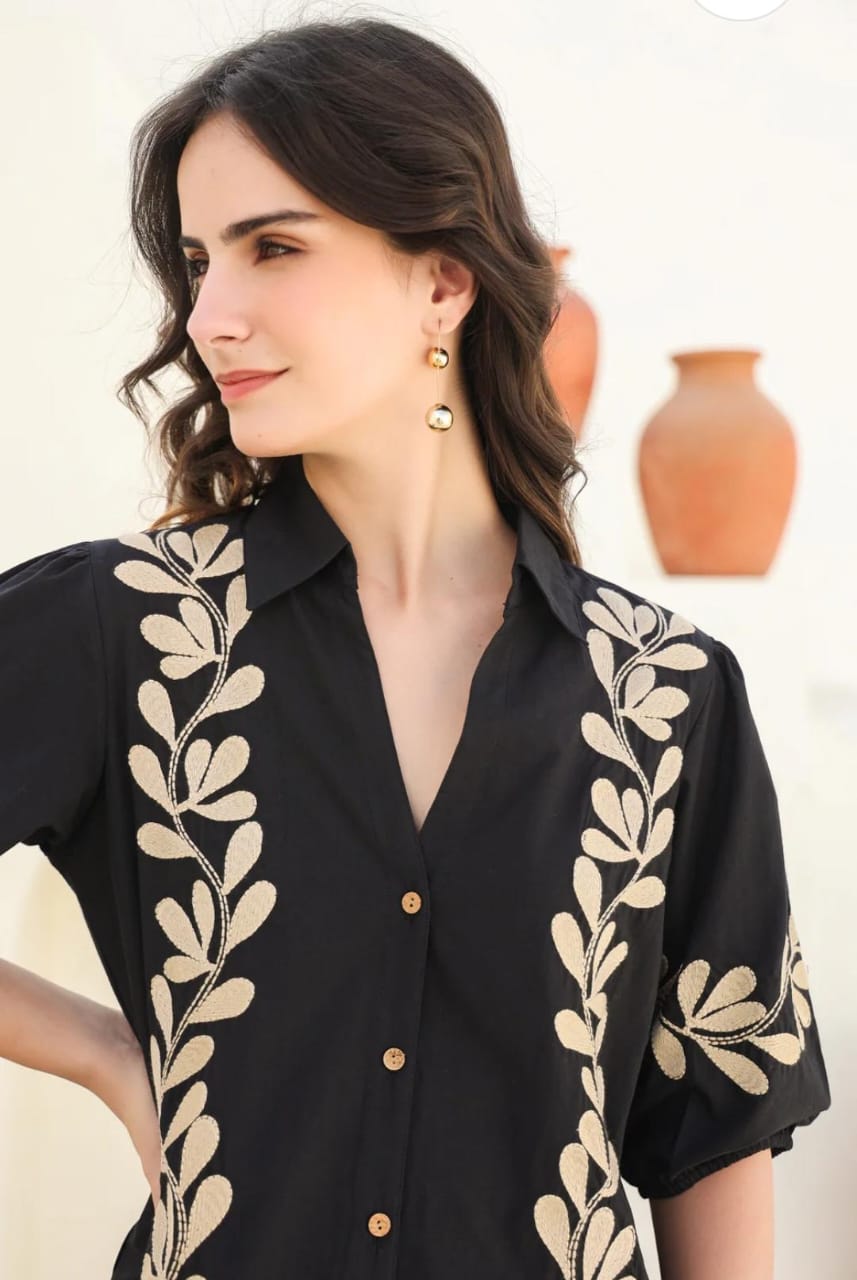 Premium Floral Embroidered Co-ord Set